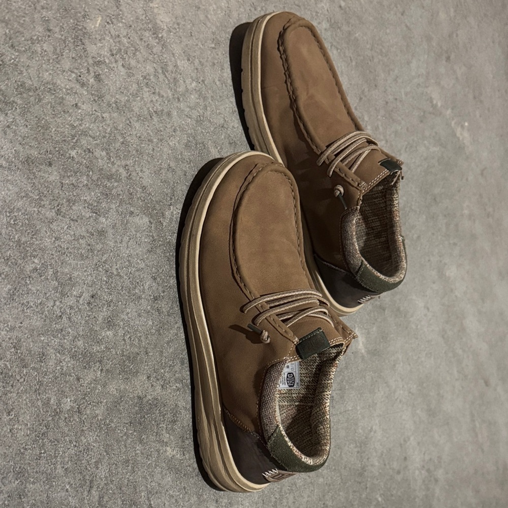 Hey Dude Men's Brown Slip-On Loafers